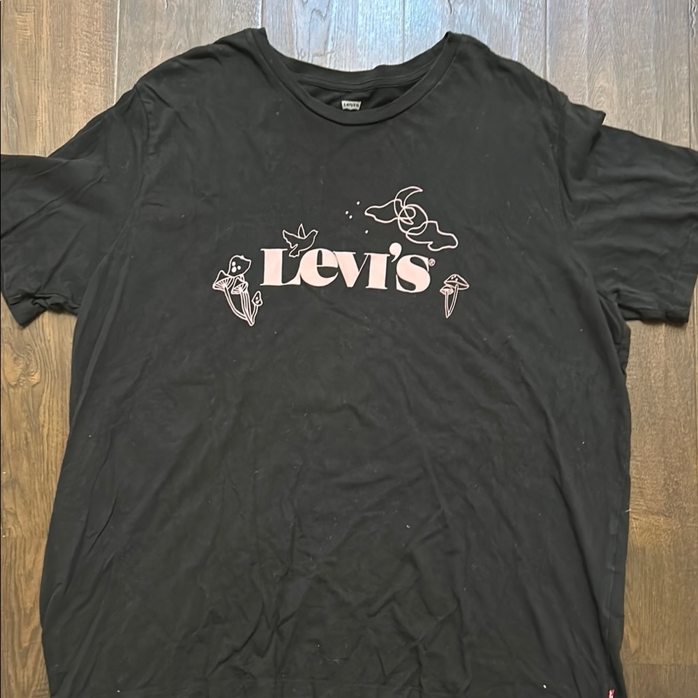 Levi's Black Short Sleeve Tee with Logo 2XL